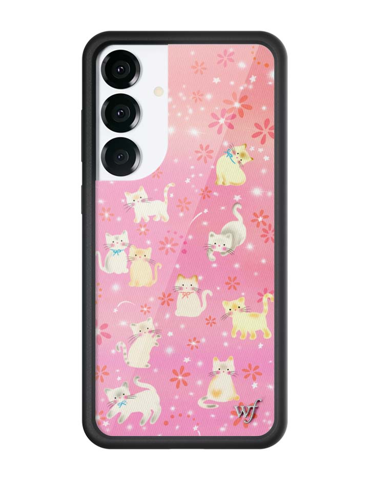 Wildflower Galaxy S25 case Plus Claire Drake Cats Collab Pink Cute