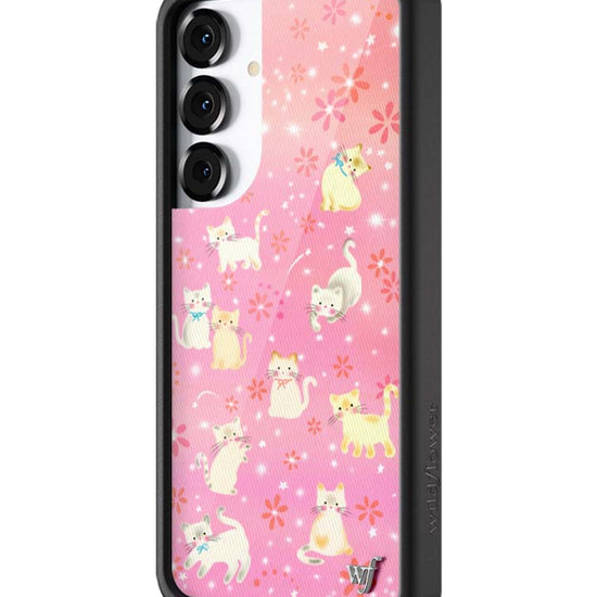 Wildflower Galaxy S25 case Plus Claire Drake Cats Collab Pink Cute