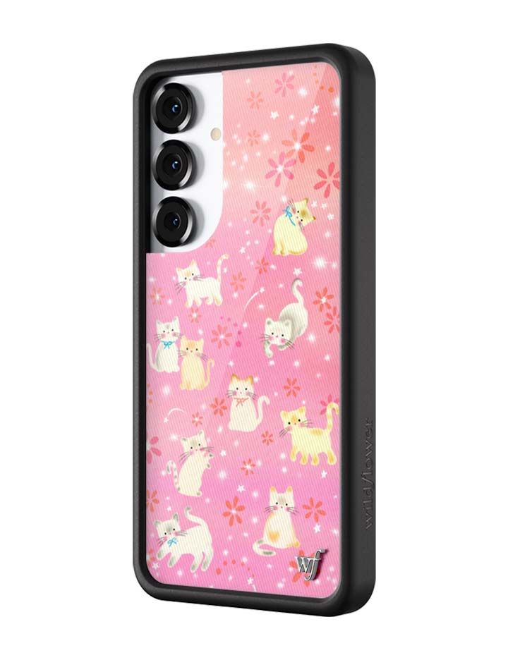 Wildflower Galaxy S25 case Plus Claire Drake Cats Collab Pink Cute