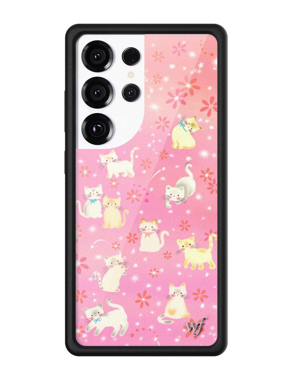 Wildflower Galaxy S25 case Ultra Claire Drake Cats Collab Pink Cute
