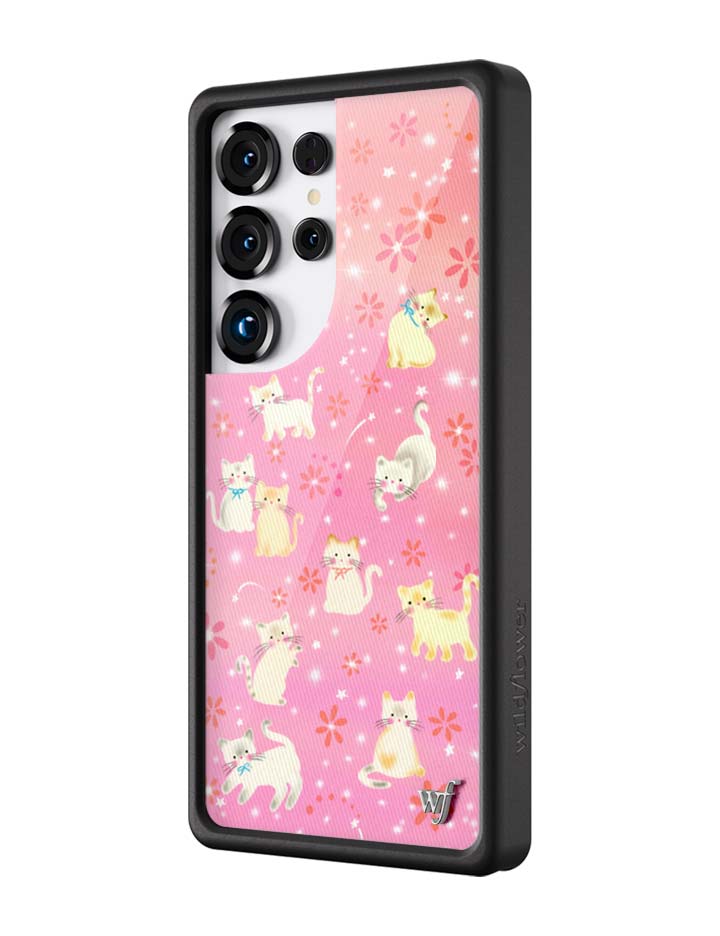 Wildflower Galaxy S25 case Ultra Claire Drake Cats Collab Pink Cute