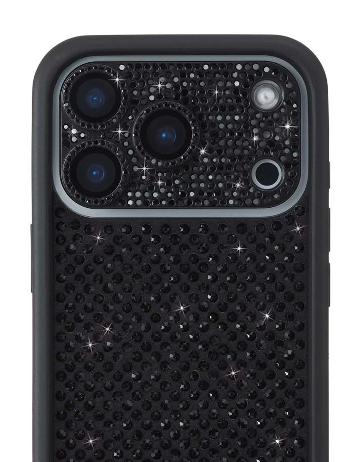 Wildflower Camera Bling Cover 17 Pro Black Cute 
