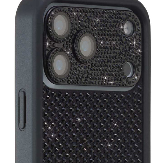 Wildflower Camera Bling Cover 17 Pro Max Black Cute 