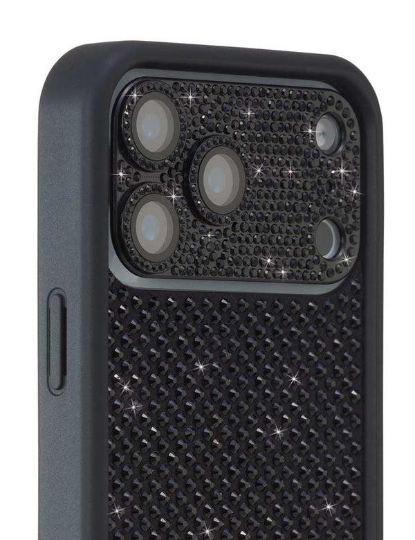 Wildflower Camera Bling Cover 17 Pro Max Black Cute 