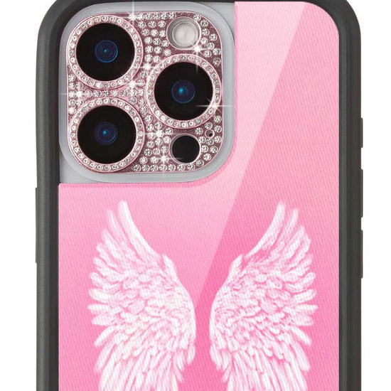 Wildflower Camera Bling Cover 16 Pro and 16 Pro Max Pink Cute