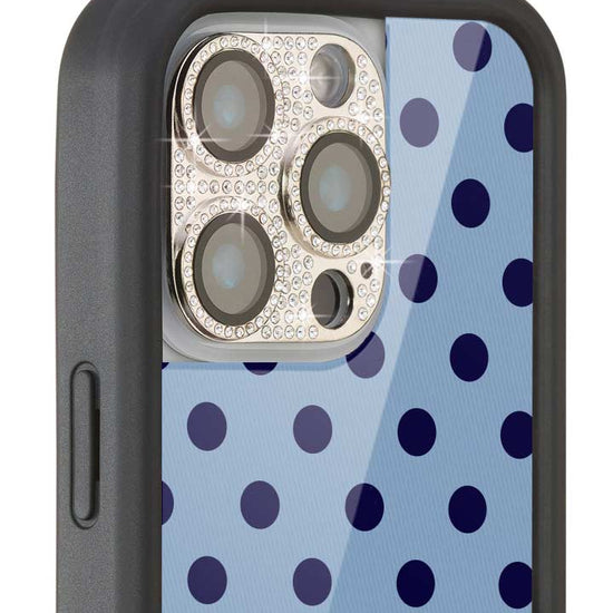 Wildflower Camera Bling Cover 16 Pro and 16 Pro Max Silver Cute