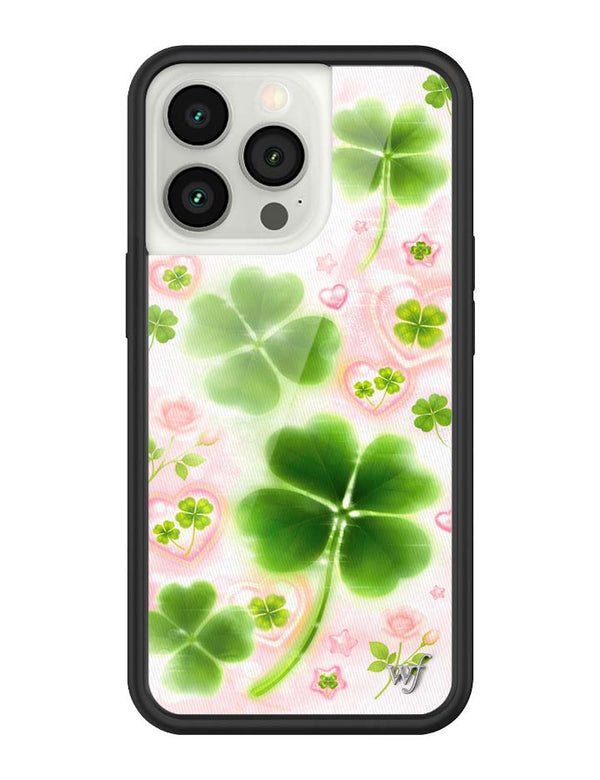 Wildflower iPhone case 13 Pro Miss Lucky Clover Green Cute