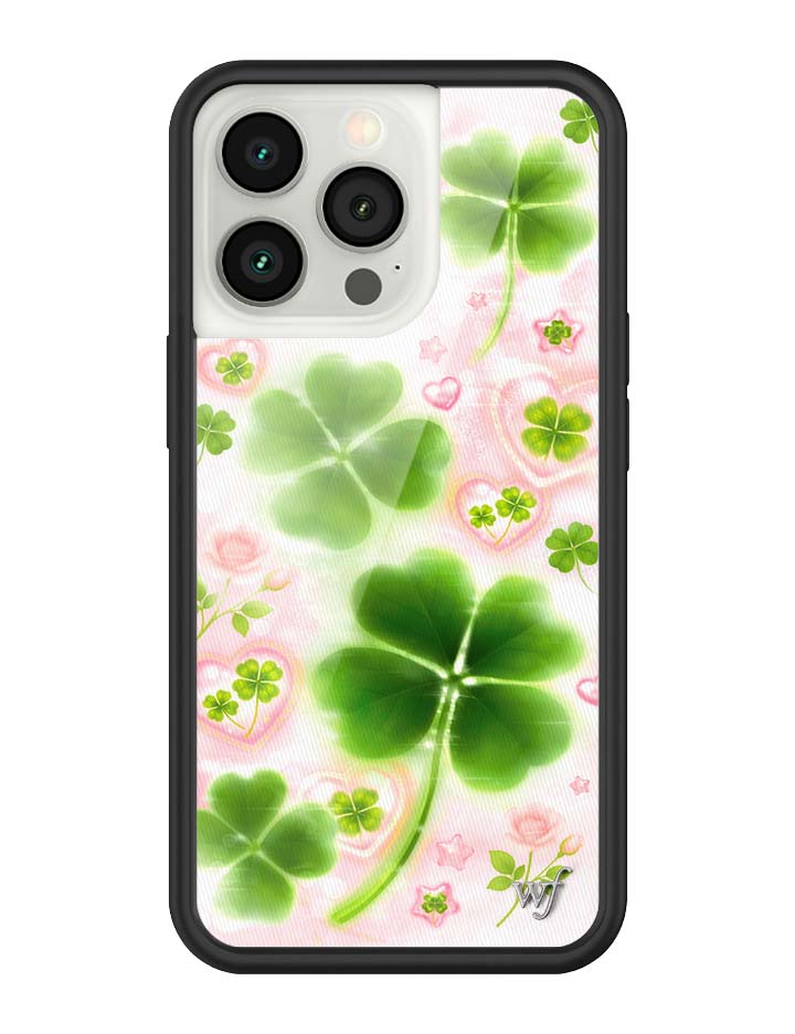Wildflower iPhone case 13 Pro Miss Lucky Clover Green Cute