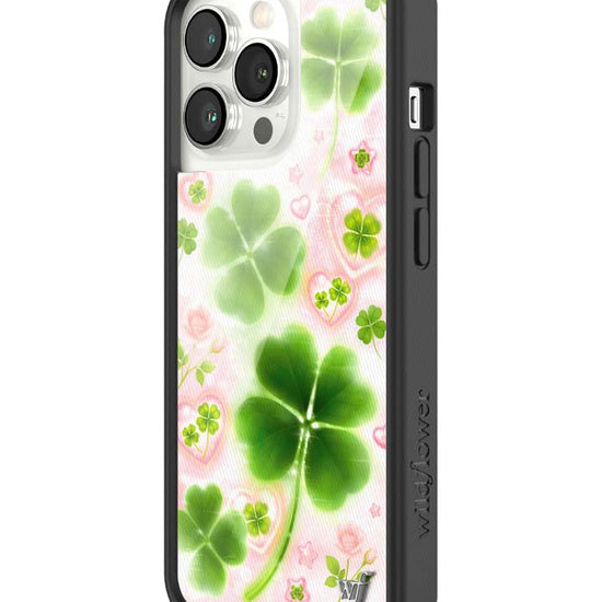 Wildflower iPhone case 13 Pro Miss Lucky Clover Green Cute