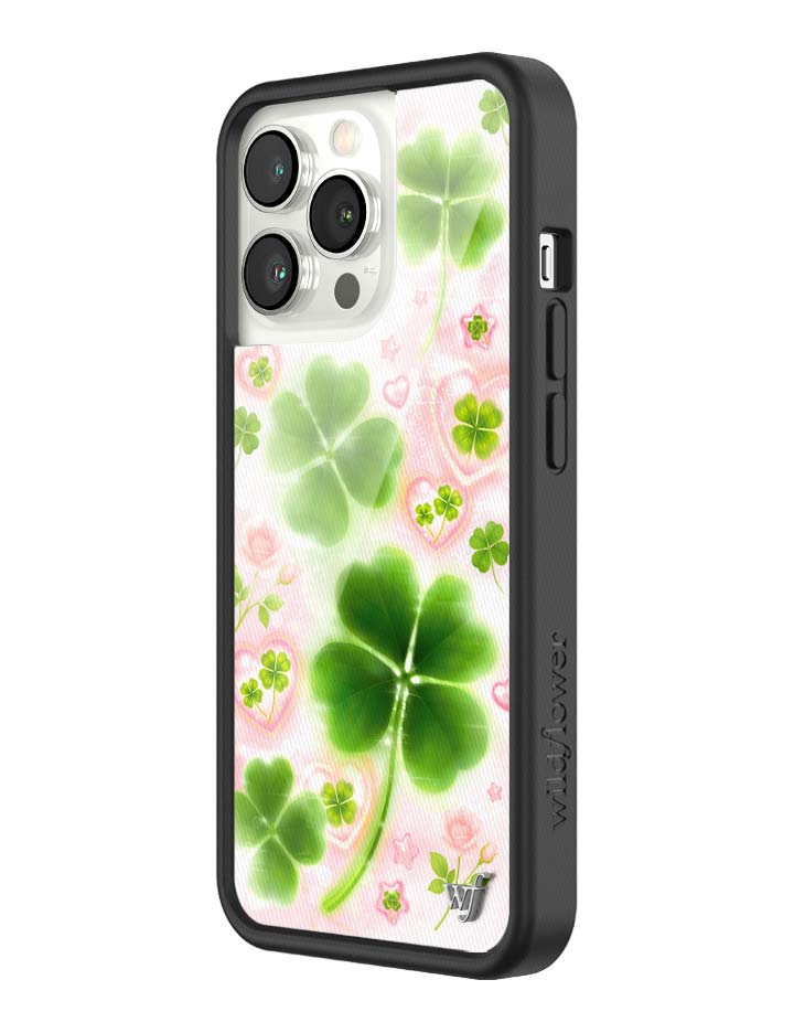 Wildflower iPhone case 13 Pro Miss Lucky Clover Green Cute