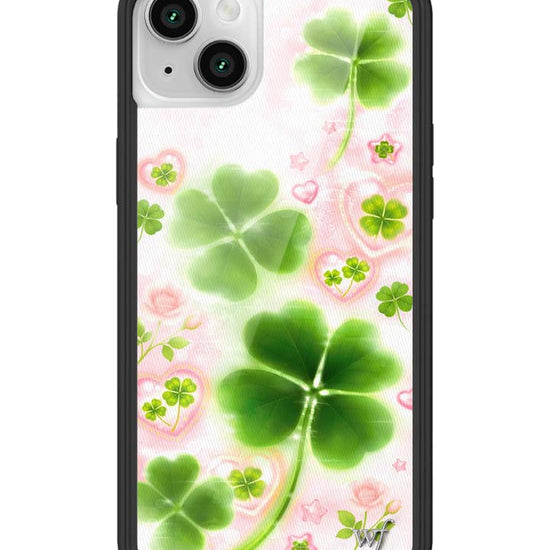 Wildflower iPhone case 14 Miss Lucky Clover Green Cute