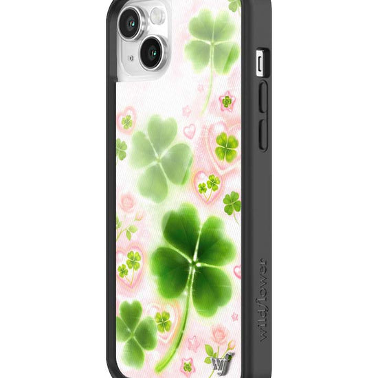 Wildflower iPhone case 14 Miss Lucky Clover Green Cute