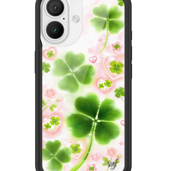 Wildflower iPhone case 16 Miss Lucky Clover Green Cute