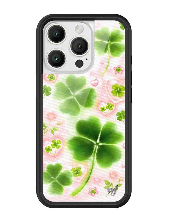 Wildflower iPhone case 16 Pro Miss Lucky Clover Green Cute