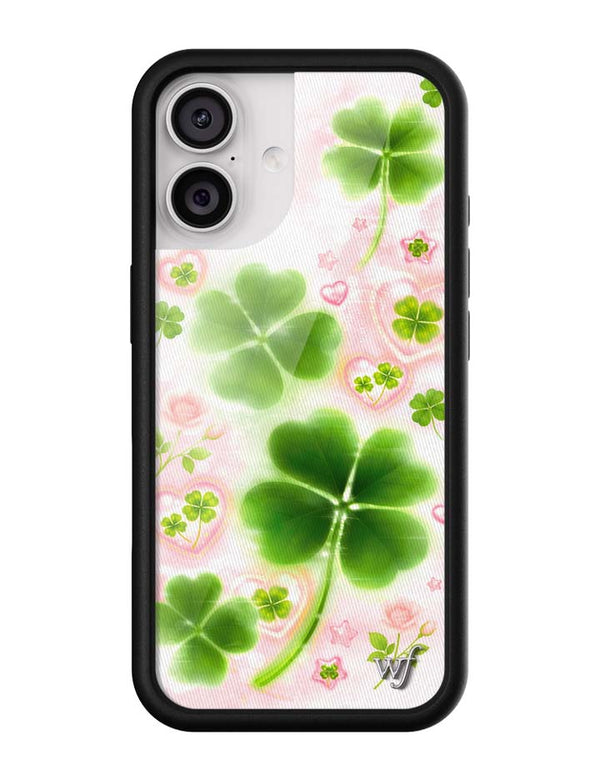 Wildflower iPhone case 17 Miss Lucky Clover Green Cute