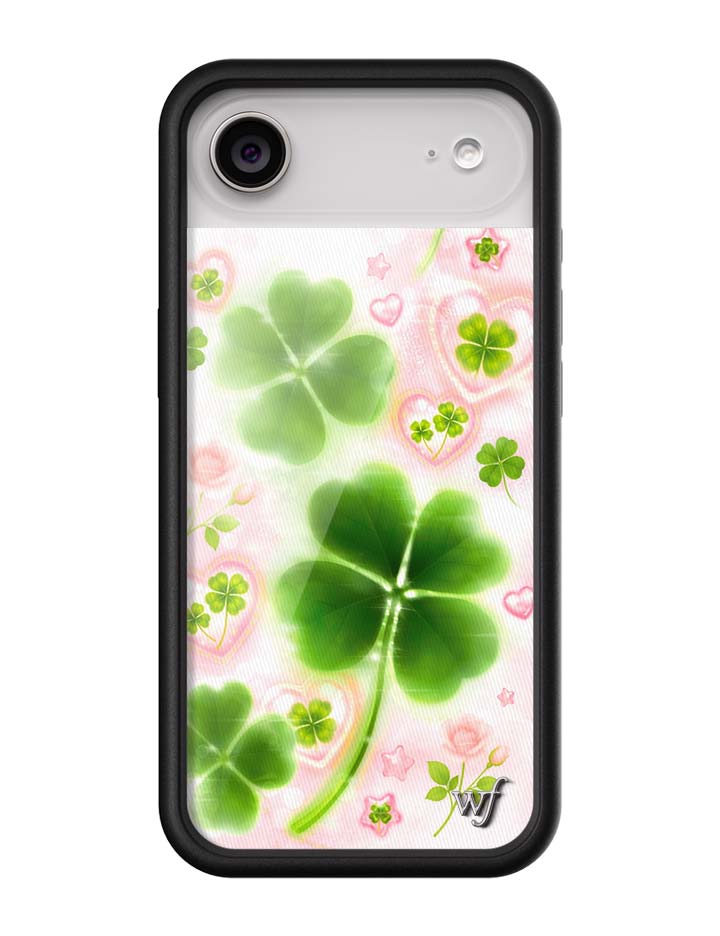 Wildflower iPhone case Air Miss Lucky Clover Green Cute
