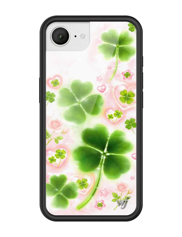 Wildflower iPhone case 17e Miss Lucky Clover Green Cute