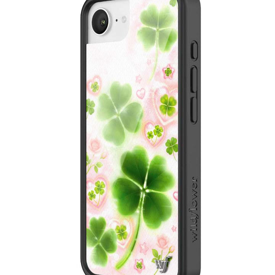 Wildflower iPhone case 17e Miss Lucky Clover Green Cute