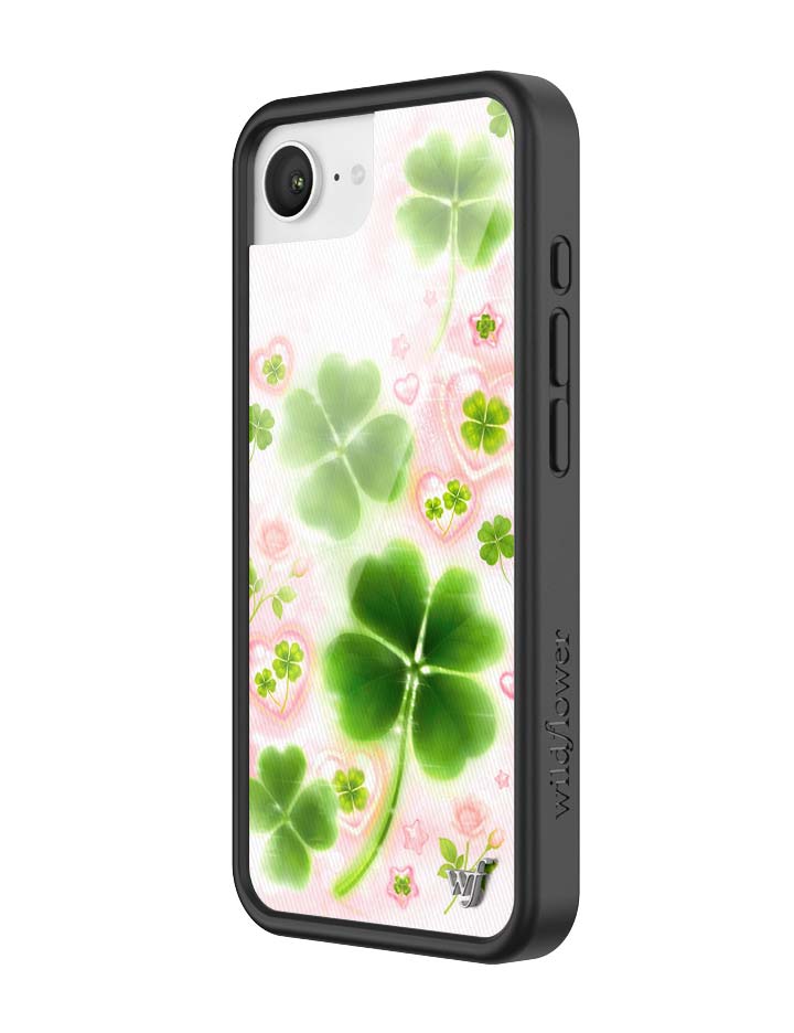 Wildflower iPhone case 17e Miss Lucky Clover Green Cute