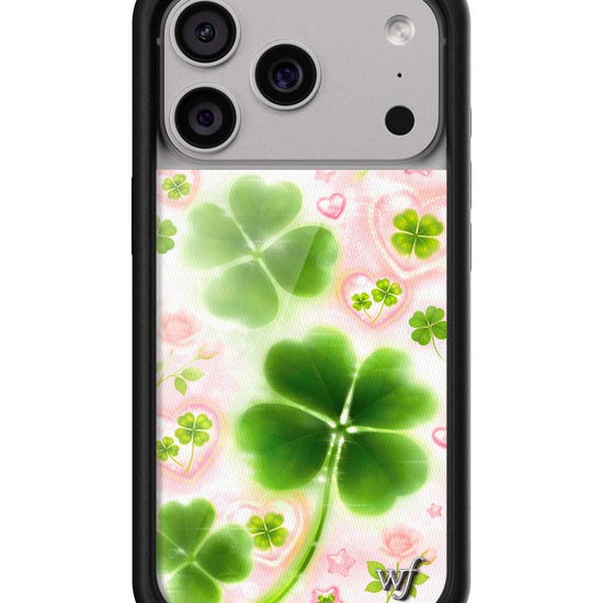Wildflower iPhone case 17 Pro Miss Lucky Clover Green Cute