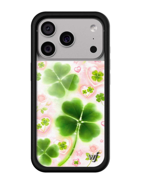 Wildflower iPhone case 17 Pro Miss Lucky Clover Green Cute