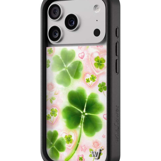 Wildflower iPhone case 17 Pro Miss Lucky Clover Green Cute