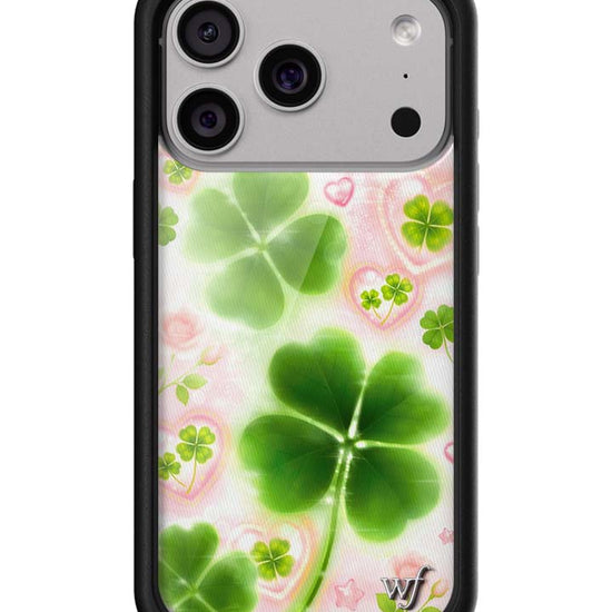 Wildflower iPhone case 18 Pro Miss Lucky Clover Green Cute