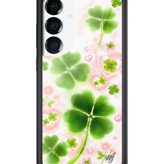 Wildflower Galaxy S25 case Plus Miss Lucky Clover Green Cute