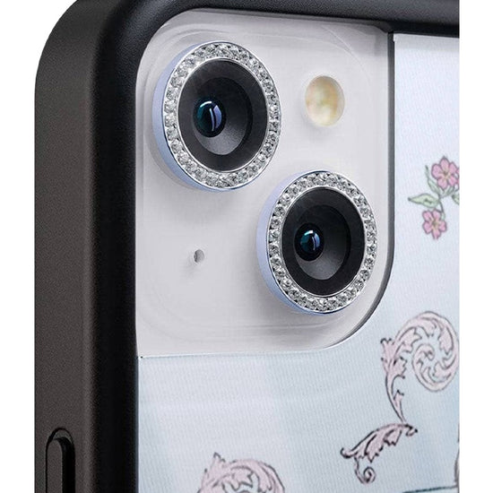 wildflower camera bling blue iphone 15 and 15 plus