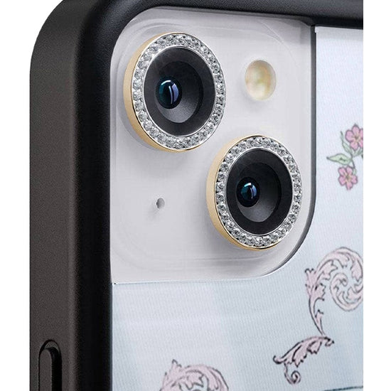 wildflower camera bling gold iphone 11 and 12 mini