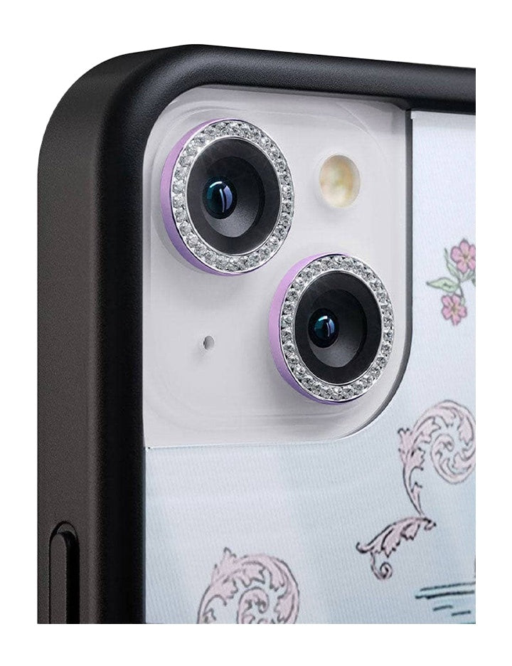 wildflower camera bling purple iphone 13 and 13 mini