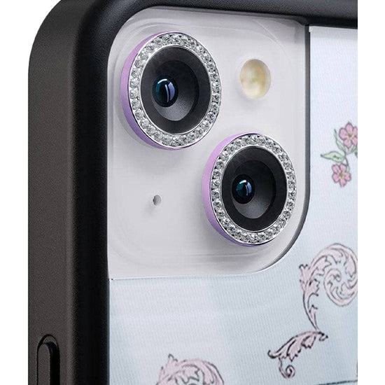 wildflower camera bling purple iphone 14 and 14 plus 