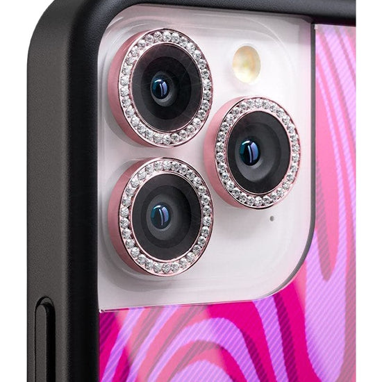 wildflower camera bling pink iphone 15 pro and 15 pro max