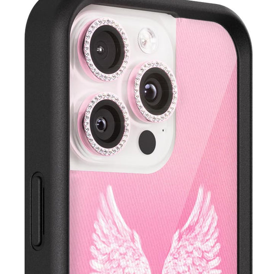 wildflower camera bling pink iphone 15 pro and 15 pro max