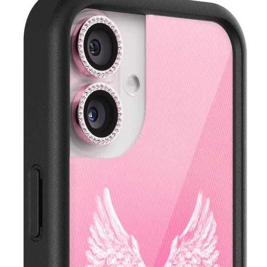 wildflower camera bling pink iphone 17