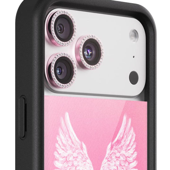 wildflower camera bling pink iphone 17 pro and 17 pro max