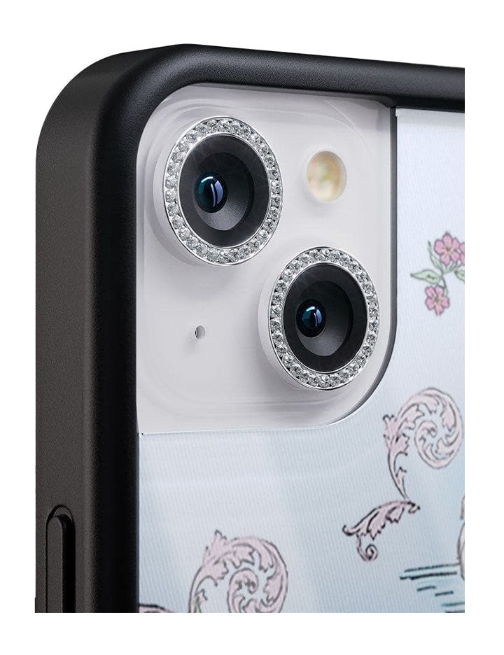 wildflower camera bling silver iphone 13 and 13 mini