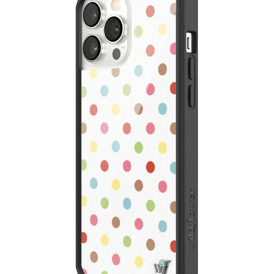 Wildflower iPhone case 13 Pro Max Polka Dot Confetti Multicolored Cute