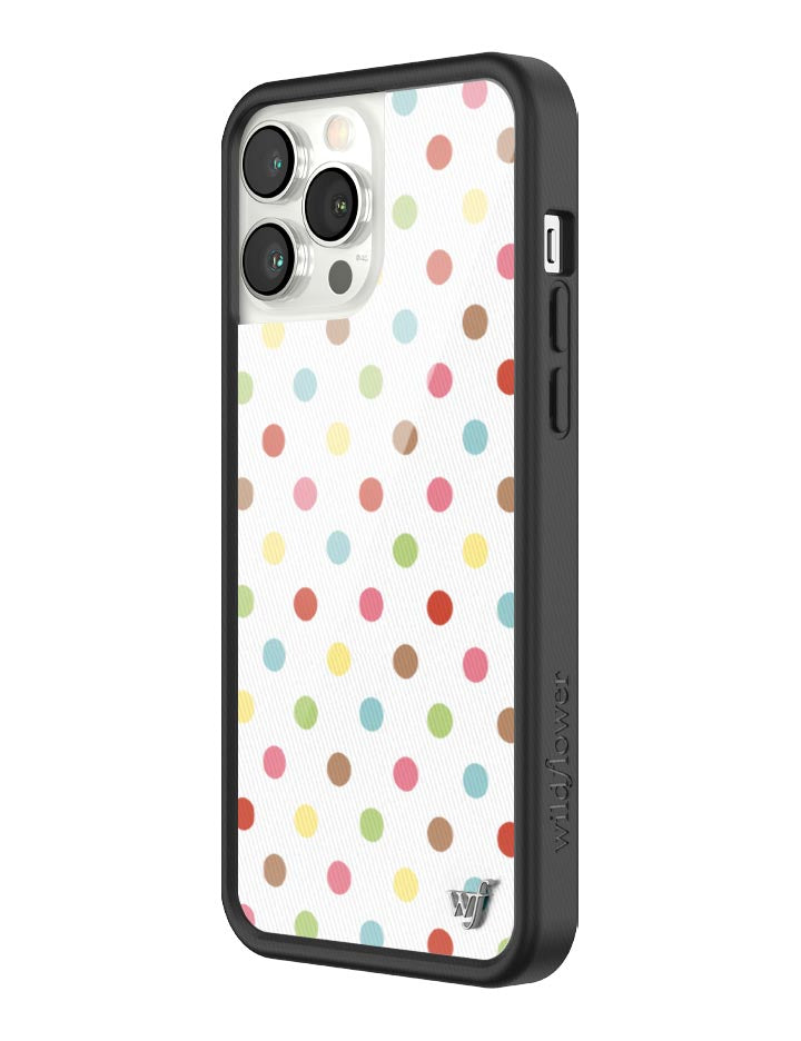 Wildflower iPhone case 13 Pro Max Polka Dot Confetti Multicolored Cute