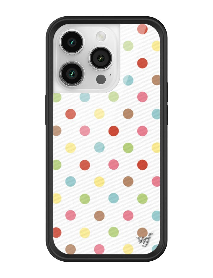 Wildflower iPhone case 14 Pro Polka Dot Confetti Multicolored Cute