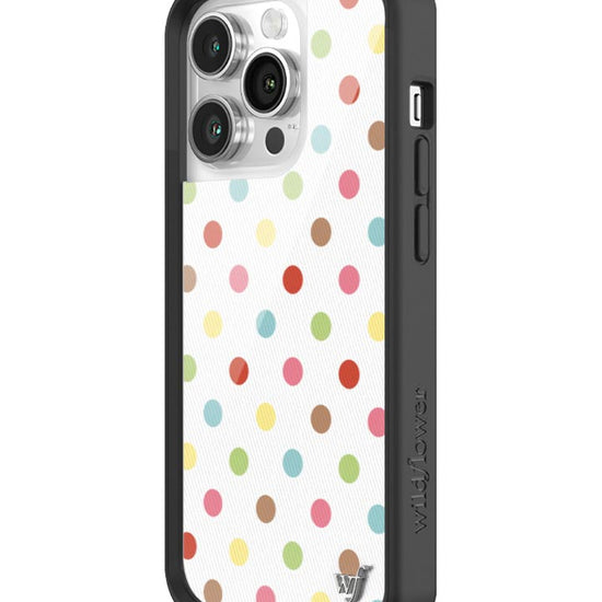 Wildflower iPhone case 14 Pro Polka Dot Confetti Multicolored Cute