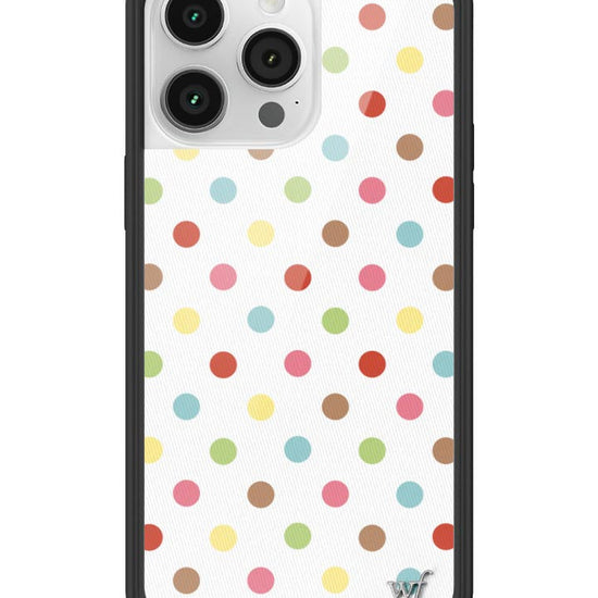 Wildflower iPhone case 14 Pro Max Polka Dot Confetti Multicolored Cute