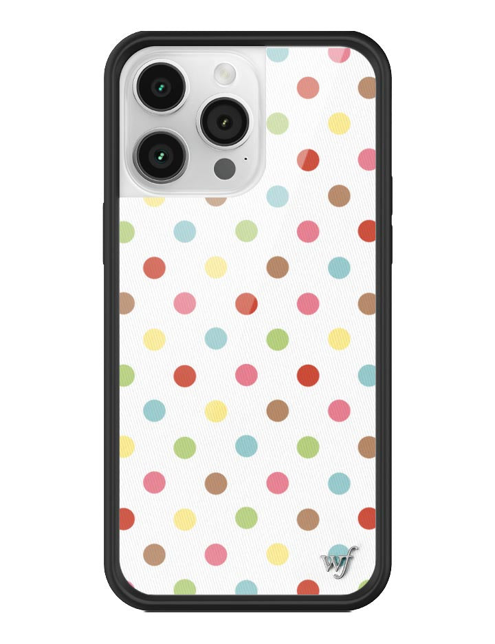 Wildflower iPhone case 14 Pro Max Polka Dot Confetti Multicolored Cute