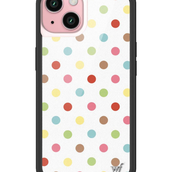 Wildflower iPhone case 15 Polka Dot Confetti Multicolored Cute