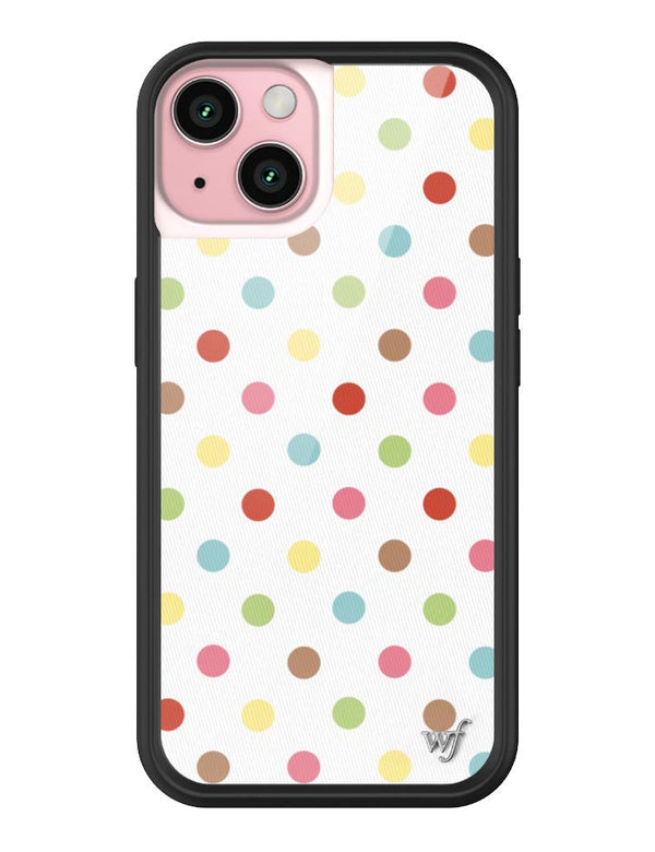 Wildflower iPhone case 15 Polka Dot Confetti Multicolored Cute