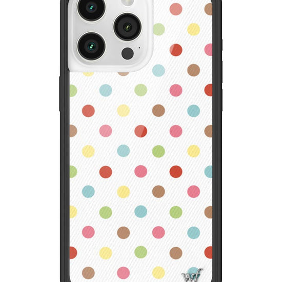 Wildflower iPhone case 15 Pro Max Polka Dot Confetti Multicolored Cute