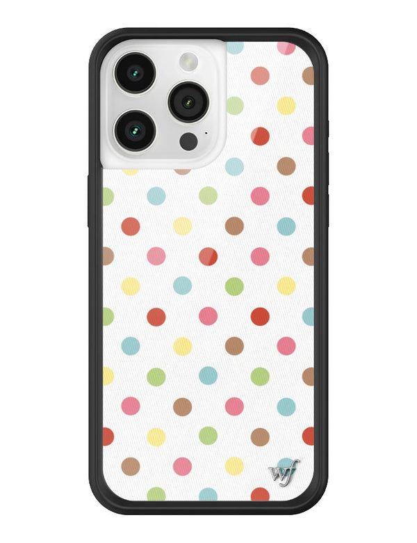 Wildflower iPhone case 15 Pro Max Polka Dot Confetti Multicolored Cute
