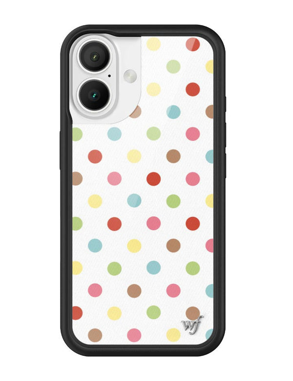 Wildflower iPhone case 16 Polka Dot Confetti Multicolored Cute