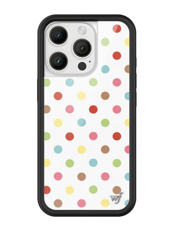 Wildflower iPhone case 16 Pro Polka Dot Confetti Multicolored Cute