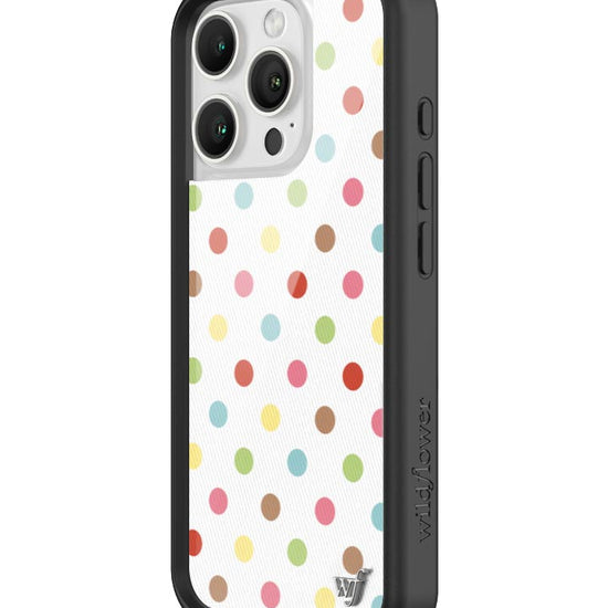 Wildflower iPhone case 16 Pro Polka Dot Confetti Multicolored Cute